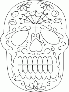Printable Skulls for Day of the Dead