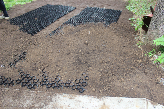 permeable paver installation